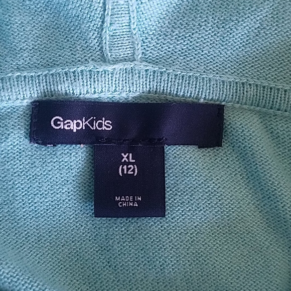 GapKids XL(12) long sleeve, Teal 1/2 bodice - Picture 5 of 16